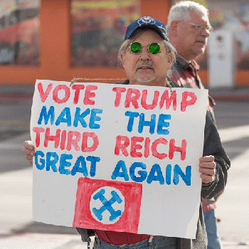 Donald Trump in Reno, Nevada. Actually, what Trump is looking for is the Fourth Reich: HIS!!!, From FlickrPhotos