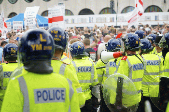 West Midlands Police - Birmingham city centre protests, From CreativeCommonsPhoto