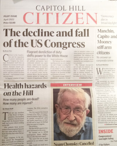 Capitol Hill Citizen April 2022 Pilot Issue, From Uploaded