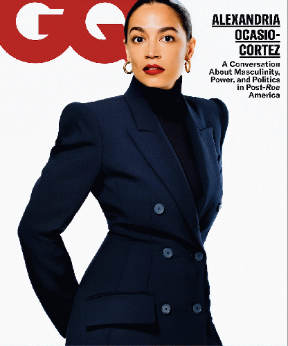 AOC covers the Oct. GQ, the first female politician to get that honor., From Uploaded
