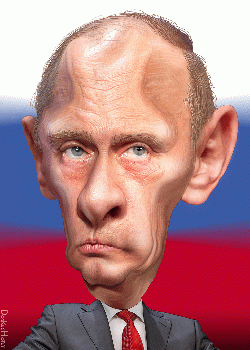 Vladimir Putin - Caricature, From CreativeCommonsPhoto