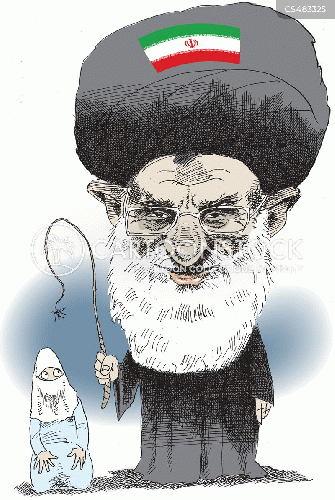 caricature of ayatollah Khamenei., From Uploaded