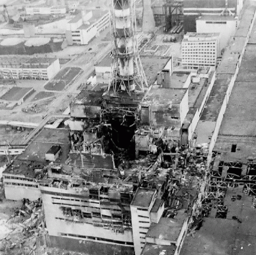 Figure 6: Chernobyl explosion damages.