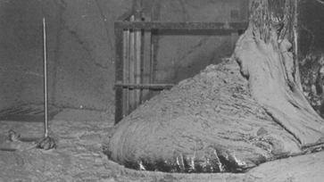 Figure 7: Radioactive fuel after the Chernobyl meltdown and explosion.