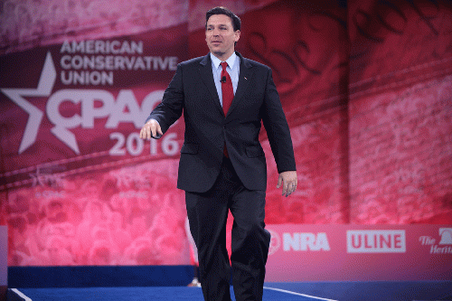 U.S. Congressman Ron DeSantis speaking at the 2016 Conservative Political Action Conference (CPAC) in National Harbor, Maryland., From Uploaded