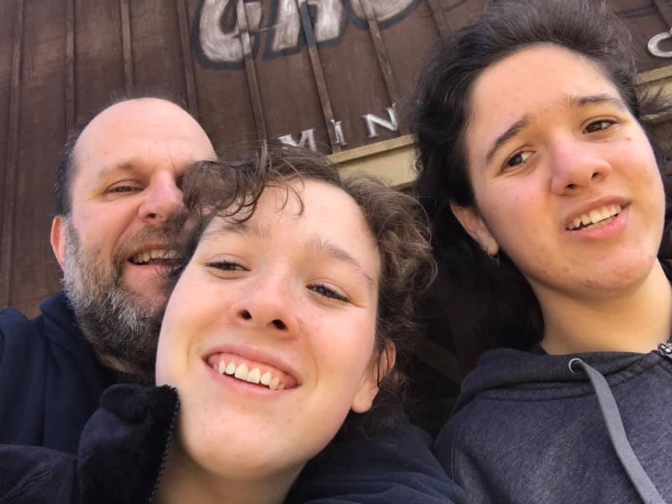 A selfie with two of my daughters, From Uploaded