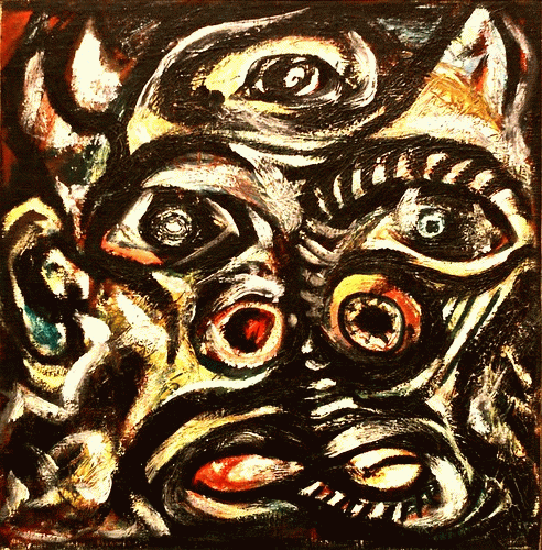 Head (1938-1941) - Jackson Pollock (1912-1956), From FlickrPhotos