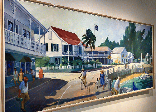 Harbour Drive. 1995 by Joanne Sibley (b. 1930) Oil on canvas Gift of Coutts. Harbour Drive. 1995 by Joanne Sibley (b. 1930) Oil on canvas Gift of Coutts.