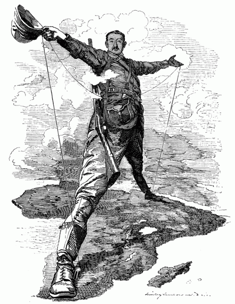 The Rhodes Colossus: Caricature of Cecil Rhodes 1892, From Uploaded