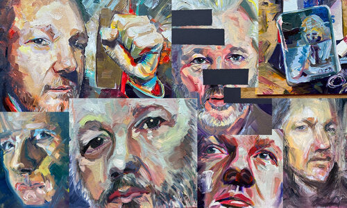 Jukian Assange Collage, From Uploaded