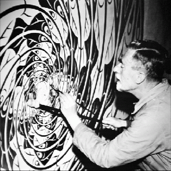 The Artist [Maurits Cornelelius Escher] working at his Atelier, From FlickrPhotos