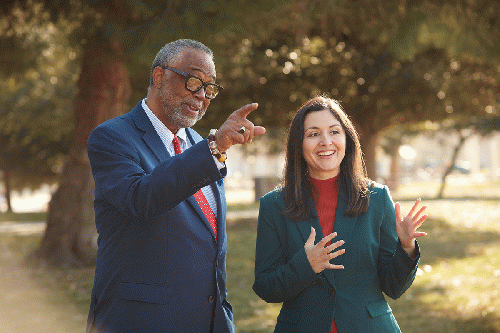 Marisa Alcaraz and her boss, Curren Price (From the Marisa Alcaraz for City Council website), From Uploaded