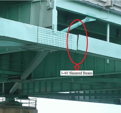 Figure 5. 2022 I-40 bridge damages due to fatigue.