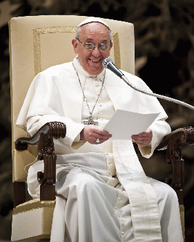 Pope Francis met with media, From CreativeCommonsPhoto
