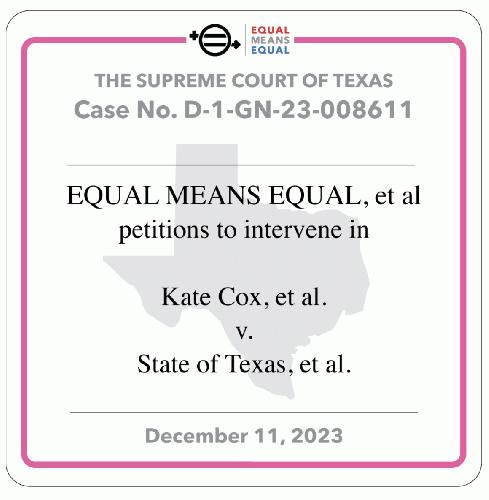 Equal Means Equal petition, From Uploaded