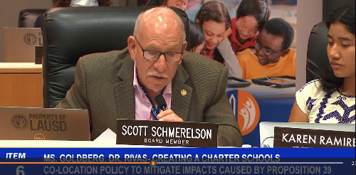 Scott Schmerelson speaks at a Board meeting in September 2022 (from LAUSD video), From Uploaded