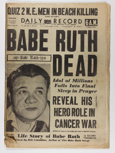 Babe Ruth Dead
