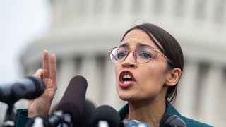 Rep. Alexandria Ocasio-Cortez (D-N.Y.) and other Democrats discuss the .Green New Deal,. a proposed program to address climate change and create jobs.