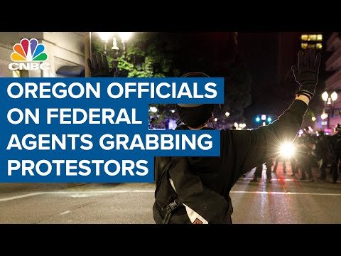 Oregon officials object to federal agents grabbing protesters off the streets in Portland Oregon officials blasted the White House after federal agents arrested protesters in Portland, Oregon. The agents put them into unmarked vans without telling ..., From YouTubeVideos