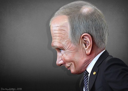 Vladimir Putin - Caricature, From CreativeCommonsPhoto