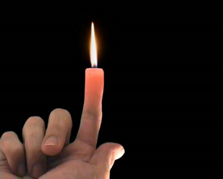 Finger candle