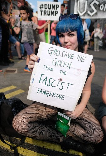 Trump - the Fascist Tangerine. Let's hope that he does go down in history as, in the end, a very bad joke. Trump - the Fascist Tangerine. Let's hope that he does go down in history as, in the end, a very bad joke.