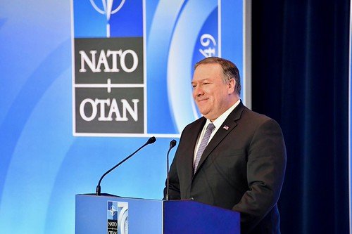 Secretary Pompeo Delivers Remarks at a Press Conference at the NATO Ministerial, From FlickrPhotos