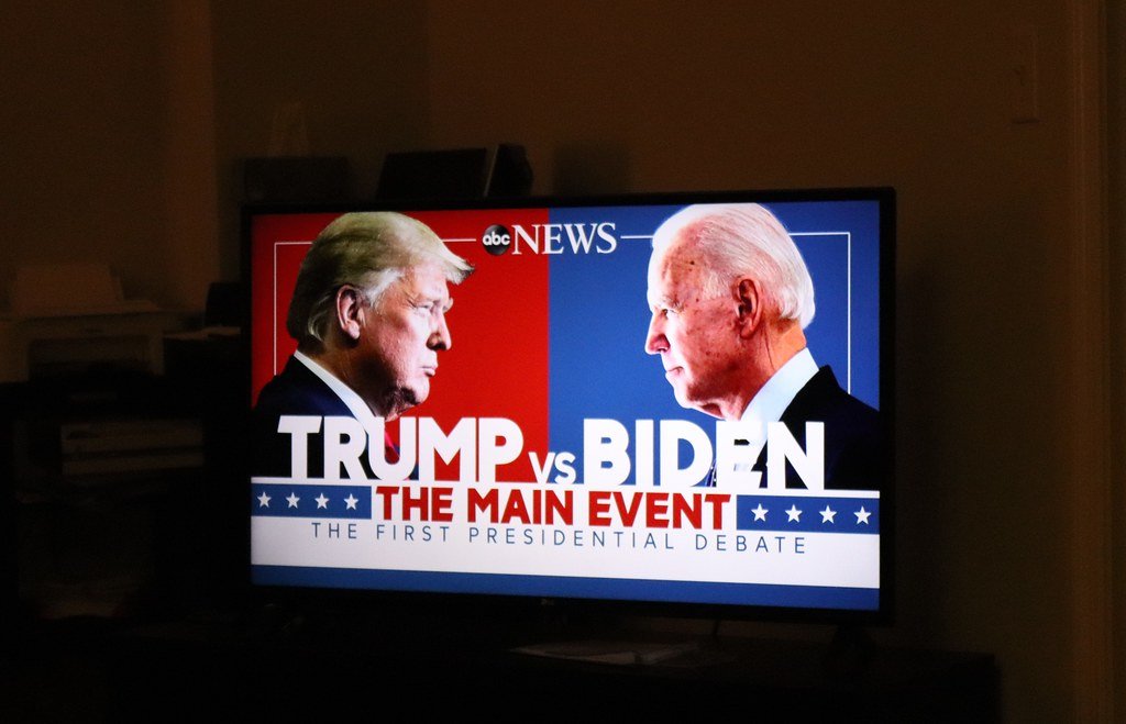 IMG_1923a Trump vs Biden - The Main Event, From CreativeCommonsPhoto
