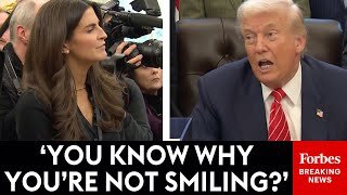 Trump Lashes Out Angrily At CNN's Kaitlan Collins As She Asks About Epstein Survivors Speaking to reporters in the Oval Office., From YouTubeVideos