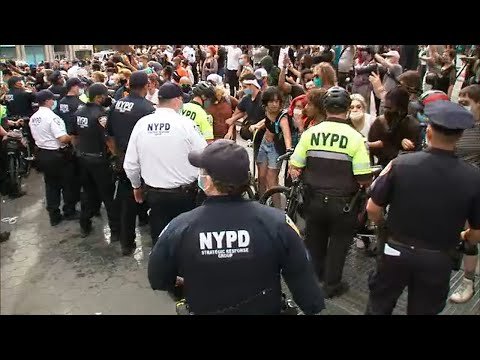 Protesters arrested in Union Square following George Floyd police death