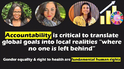 Accountability is essential if we want governments to walk the talk on global promises and commitments and translate them into local realities Accountability is essential if we want governments to walk the talk on global promises and commitments and translate them into local realities