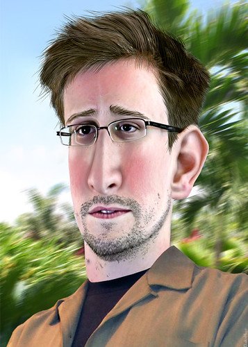 Edward Snowden - Caricture, From CreativeCommonsPhoto
